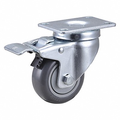 GRAINGER 435X79 Standard Plate Castor Swivel 275 lb.