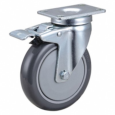 GRAINGER 435X81 Standard Plate Castor Swivel 350 lb.