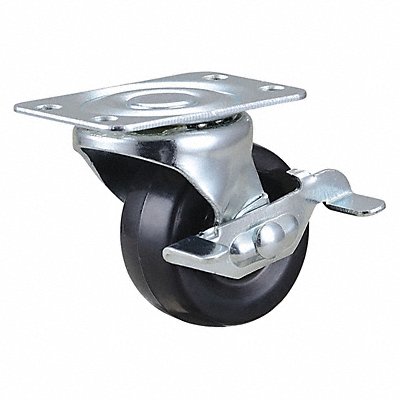 GRAINGER 435X83 Standard Plate Castor Swivel 75 lb.