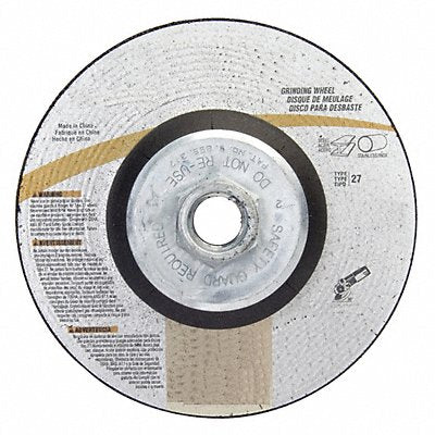 GRAINGER 5539561568 Depressed Grinding Wheel 5/8 -11CN ThreadHle