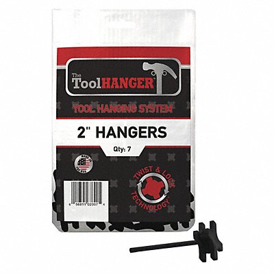 TOOLHANGER 2007 Polypro Plastic Tool Hanger Black PK7