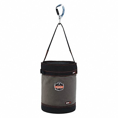 ERGODYNE 5940T Bucket Bag Canvas Straight Wall Grey