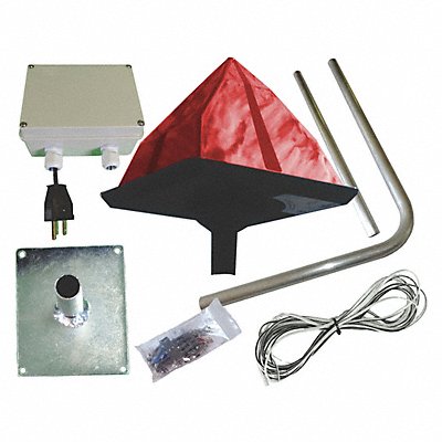 BIRD BARRIER ee1pr Eagle Eye Deterrent Red 7 1/2 in W