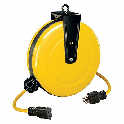LUMAPRO 436G97 Cord Reel 30ft 14 AWG Connector 125VAC