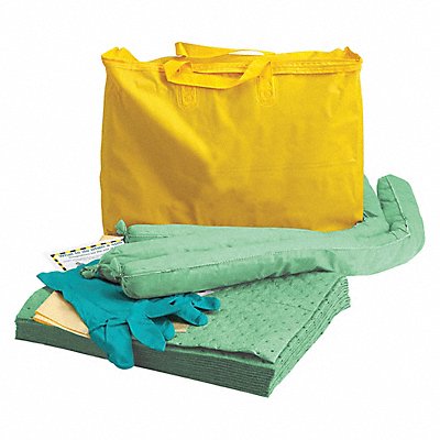 CONDOR 436M95 Spill Kit Bag Chemical Hazmat 5 gal.
