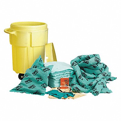 BRADY SPC ABSORBENTS SKH55LW Spill Kit Drum Chemical/Hazmat 38 gal.