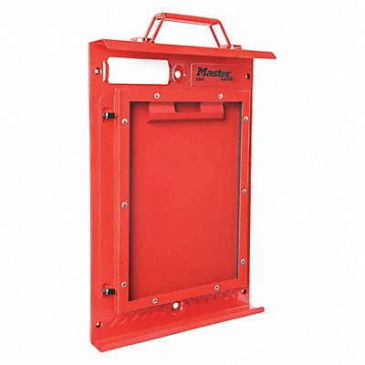 MASTER LOCK S3501 Permit Display Case Red Case 17-3/8 H