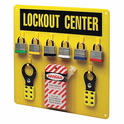 CONDOR 437R73 Lockout Station Black/Yellow 14 H