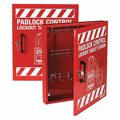 CONDOR 437R76 Lockout Station Red 18-3/8 H