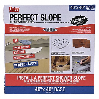 OATEY 41640 Pre-Slope Base Oatey Polystyrene