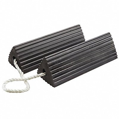 CHECKERS RC5518P Wheel Chock 12 D 6 H 18 W Black PR