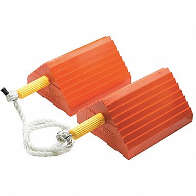 CHECKERS UC14006P Wheel Chock 9 D 5 H 16 W Orange PR