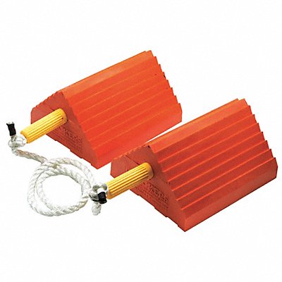 CHECKERS UC140045P Wheel Chock 18 D 5 H 16 W Orange PR