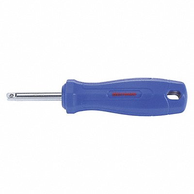 WESTWARD 437V02 SocketDrvr Steel Chrome DrvSz 1/4 in