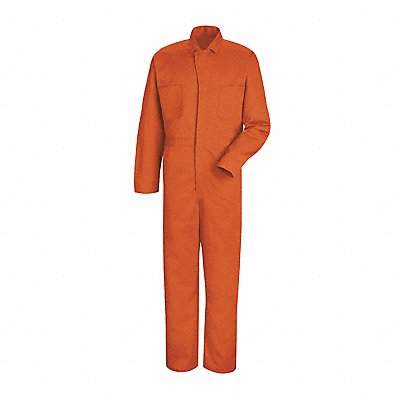 RED KAP CC14ORLN42 Orange Cotton Coveralls