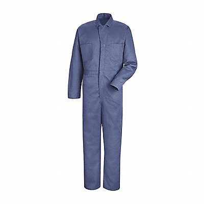 RED KAP CC16PBRG64 Mens Button Front Cotton Coverall
