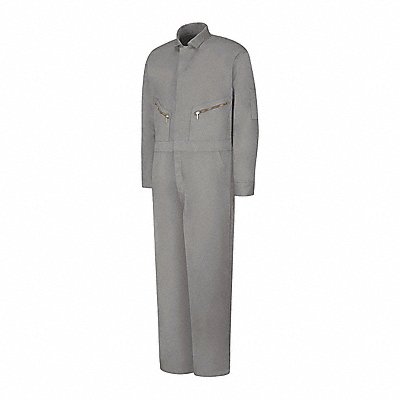 RED KAP CC18GYRG44 Mens Long Sleeve Cotton Coverall-Grey