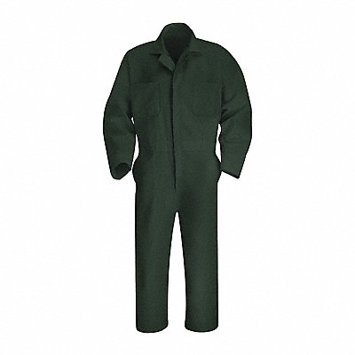 RED KAP CT10SGRG56 Mens Long Sleeve Spruce Green Action Back