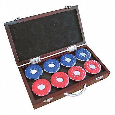 HATHAWAY BG1223 Shuffleboard Pucks with Case PK8