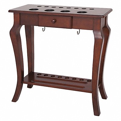 HATHAWAY BG2565W Deluxe Floor Cue Rack Walnut Finish