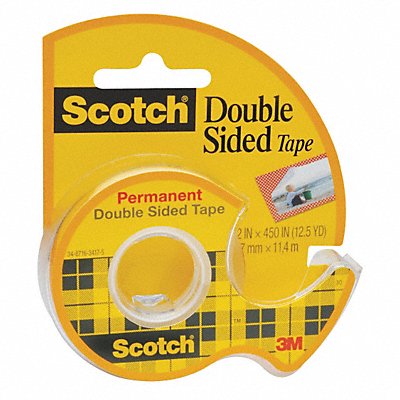 SCOTCH 137 Double Sided Tape Permanent 1/2x450