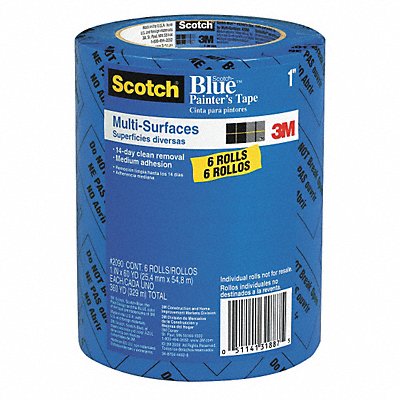 SCOTCH 209024EVP Painters Masking Tape 1 in Blue PK6