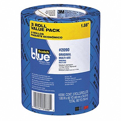 SCOTCH 209048EVP Painters Masking Tape 2in. Blue PK3