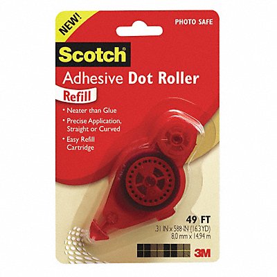 SCOTCH 6055R Adhesive Dot Roller Refill White