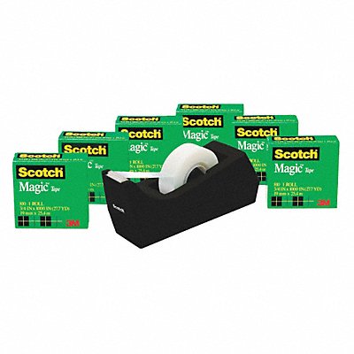 3M 810K6C38 Office Tape w Dspnsr 83.3 ft 3/4 in PK6
