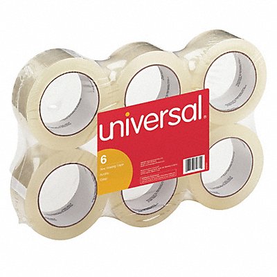 UNIVERSAL UNV63000 Box Sealing Tape 2 in x55 yd. Clear PK6