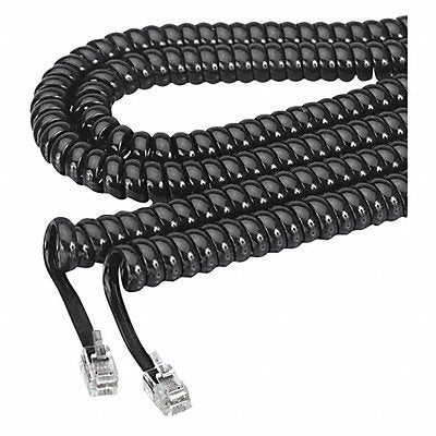 SOFTALK 48102 Coiled Phone Cord 12 ft Black
