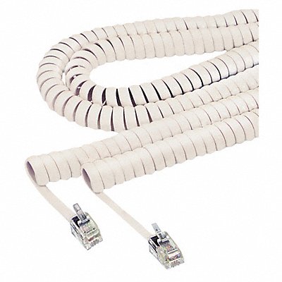 SOFTALK 48100 Coiled Phone Cord 12 ft Ivory