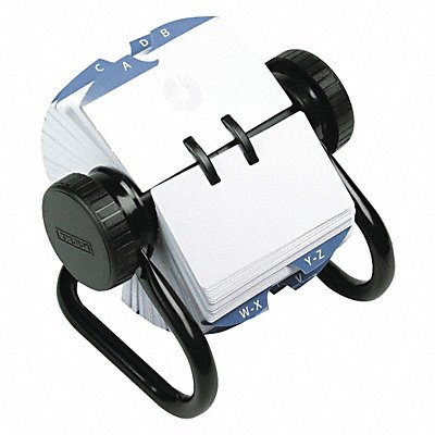 ROLODEX 66704 Open Rotary Card File 500 Card Black