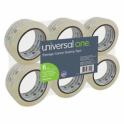 UNIVERSAL ONE UNV33100 HD Box Sealing Tape Clear 48mmx50m PK6