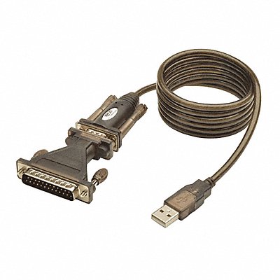 TRIPP LITE U209005DB25 USB Cable Serial Adaptor DB25 M/M 5ft
