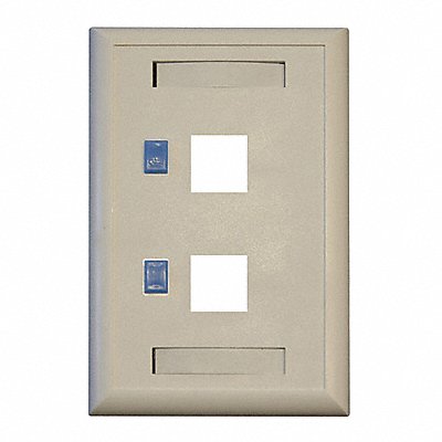 TRIPP LITE N042001WH Keystone Face Plate 2-Port Dual Outlet