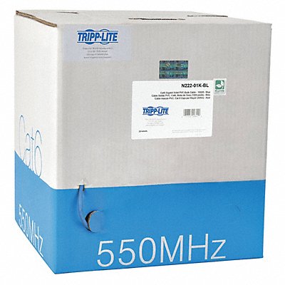 TRIPP LITE N22201KBL Cat6 Cable Bulk Solid PVC Blue 1000ft