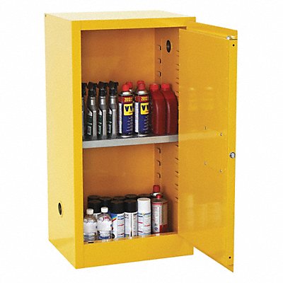 SANDUSKY SC12F Flammable Safety Cabinet 12 gal Yellow