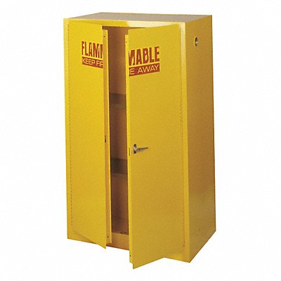 SANDUSKY SC600F Flammable Safety Cabinet 60 gal Yellow