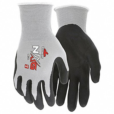 MEMPHIS 9673L Gloves Nylon Knit Large Black/Grey PK12