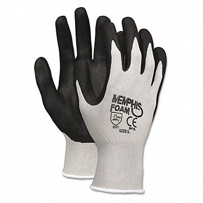 MEMPHIS 9673XL Gloves Seamless Dipped XL Bk PK12