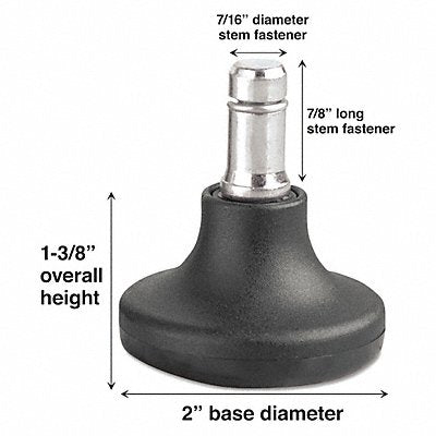 MASTER Castor 70178 Castor Low Profile Bel G Black PK5