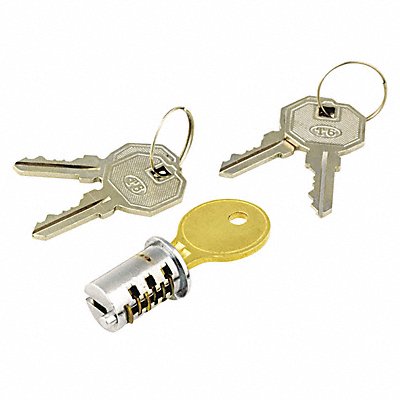 ALERA ALEKC501111 Lock Core Metal Pedestals Chrome Set
