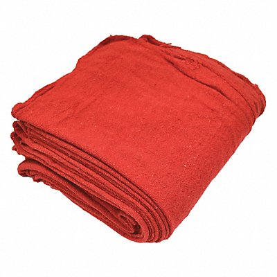 R R TEXTILE Z21825 Bulk Red Shop Towels PK100