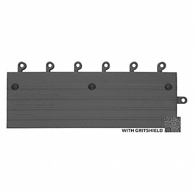 WEARWELL 56178X6X18BKCS10 Mat GritShield Ramp Blk Case 6 x18 PK10