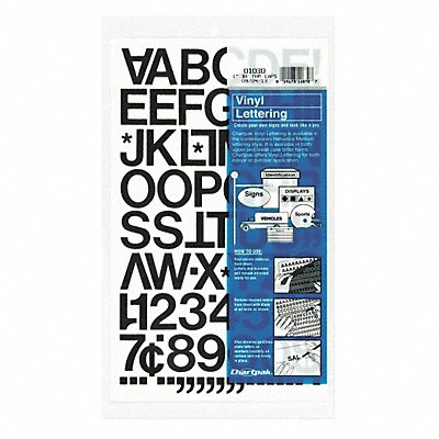 CHARTPAK 1030 Letters Vinyl Helvetica 1 Black PK88