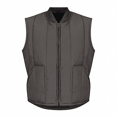 RED KAP VT22CHLNXXL Mens Charcoal Quilted Vest Patch Pkt