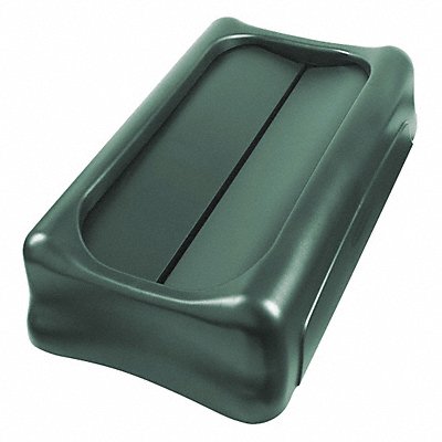 RUBBERMAID COMMERCIAL PRODUCTS 1829400 Slim Jim Swing Lid Green