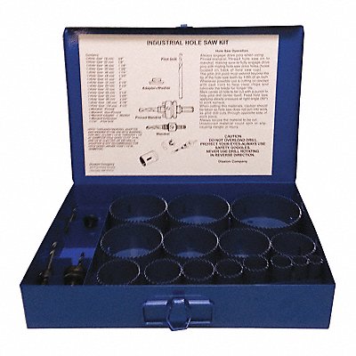 BLU-MOL 9599 Industrial Bi-Metal Hole Saw Kit 20 pcs.