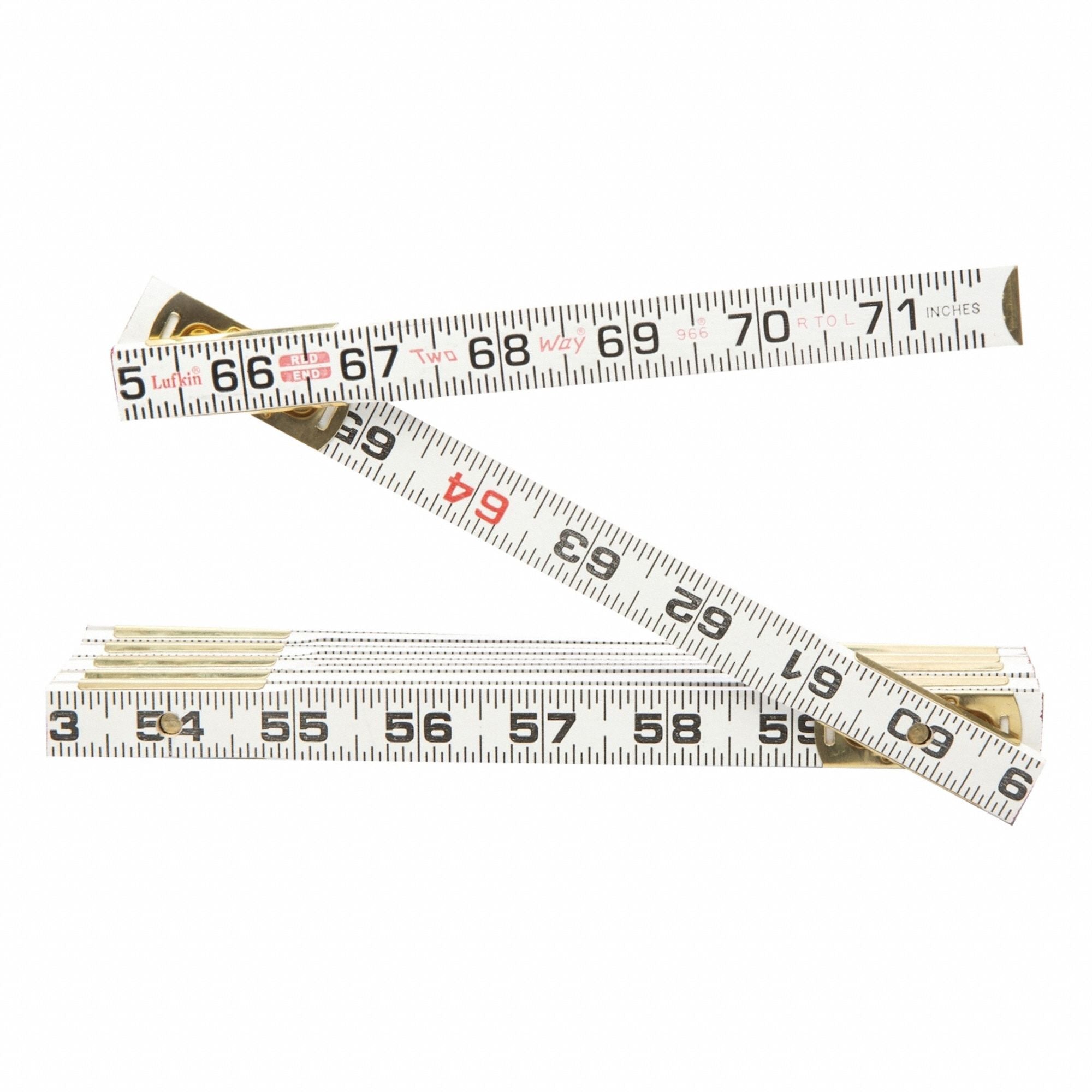 CRESCENT LUFKIN 966N Lufkin folding wood rule 6ft two-way
